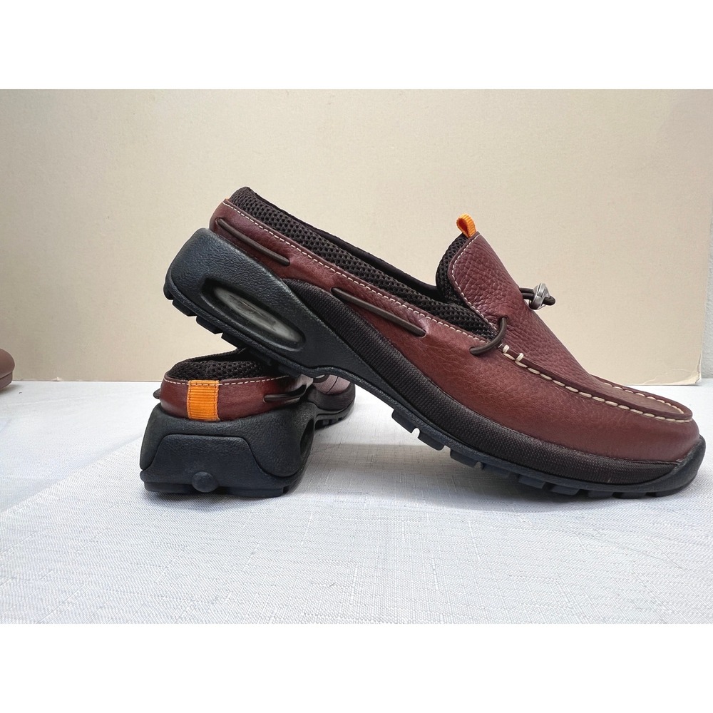 Cole Haan Nike Air Mule Loafers Womens 8B Brown Excellent Leather Slip On Toggle - Picture 5 of 9